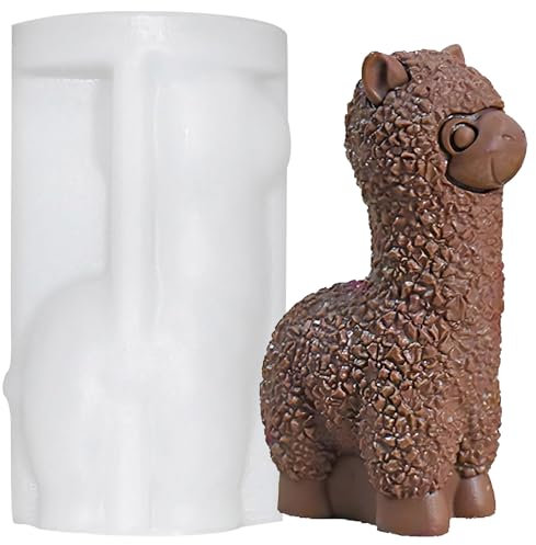 3d Alpaka Silikonform Kerzenform, Silikonformen Gießformen,Alpaka Silikon Form,Silikonformen Gießformen Diy,Kerzenform Silikon,Kerzen Gießen Silikonform,für Sojawachs Kerzen, Seife, Gips, Handwerk