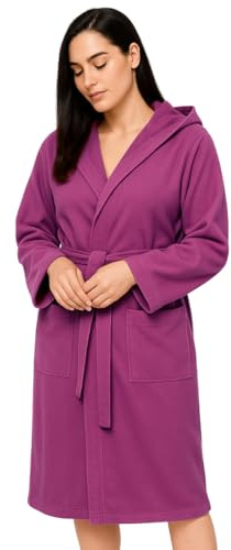 Ludor Accappatoio Uomo Microfibra. Accappatoio Donna Compatto Salvaspazio da Viaggio Palestra Piscina. Ultraleggero Unisex. (IT, Testo, L, Regular, Regular, Fucsia)