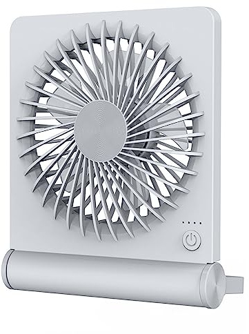 THINCAN Electric fan,Fan Home Office Wall-Mounted Outdoor USB Portable Bass Desktop Fans 2000mAh Rechargeable Battery Desk Fans