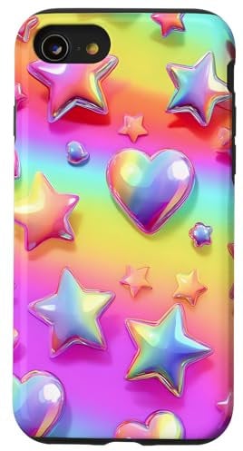 Rainbow Stars Hearts Colorful Case for iPhone SE (2020) / 7 / 8