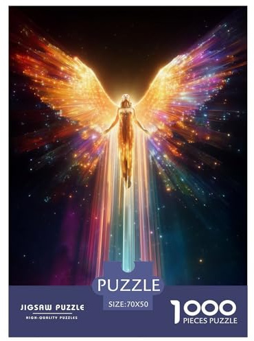 Engel_mit_Flügeln 1000 Teile Puzzle Für Die Ganze Familie interessant Erwachsenenpuzzle Clevere Rätsel Geschenk 70x50cm/1000pcs