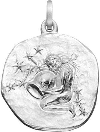 trendor Sternzeichen Wassermann 925 Silber Anhänger Ø 16 mm 21218-02 | wunderschönes Schmuckstück für Damen und Herren, elegante Geschenkidee