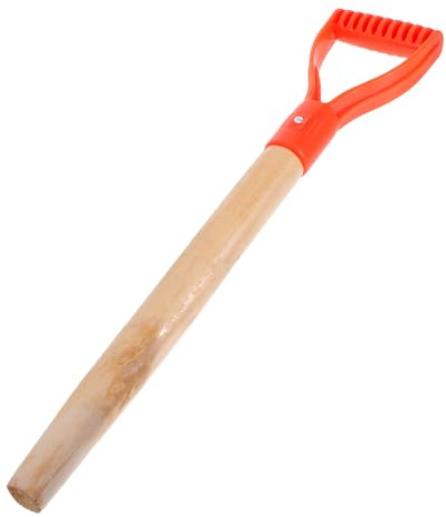 NUOBESTY Poignée de Jardinage en Plastique et Bois Haute Résistance, Forme Remplacement de Manche D'outil de Jardin Polyvalent, pour Jardin et Camping