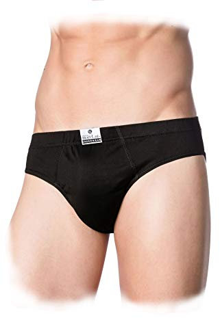 MARC LUIS Slip Uomo Filo Scozia 6 Pezzi (3-42/44, Nero)