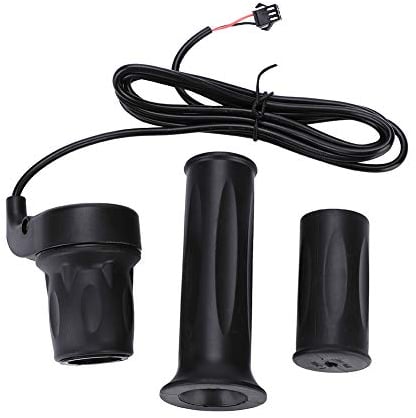 Dilwe Twist Throttle, 1 Pair Universal Right Electric Scooter Speed Control Twist Throttle with Left Normal Grip for Scooter 22.5 mm Handlebar