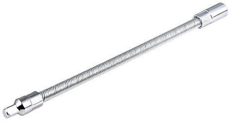 KATUR Set di cricchetti a prolunga con presa flessibile, snodo elastico snodato snodo di collegamento, supporto per punte adattatore per albero di trasmissione (gambo 1/4 pollice lunghezza 200mm)