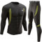 UNIQUEBELLA Mens Thermal Underwear Set Long Sleeve Tops Long Johns Thermal Base Layer Bottom Fleece Lined Quick Drying, M, Black 1