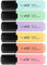 12PA Pastel Highlighters | 6 Assorted Colours