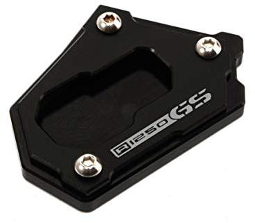 LongGreat Für BMW R1250GS ADV LC/Rallye HP Kickstand Seitenständer Vergrößerungsverlängerungsplatte (schwarz)