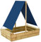 vidaXL Kiefernholz Imprägniert Sandkasten mit Dach Sandbox Sandkiste Spielhaus Holzsandkasten Garten Kinder Holz Spielzeug 80x60x97,5cm