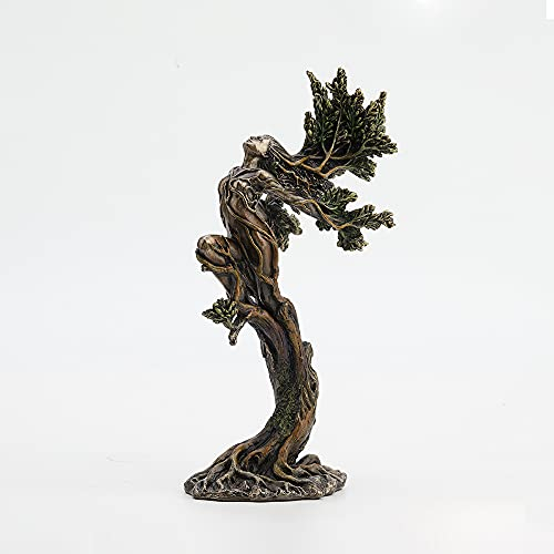 Veronese Design 24,5 cm hoch, The Dancing Forest Nymphe, Elementar, kaltgegossen, bronziertes Kunstharz, Fantasie-Sammelfigur, Zuhause, Naturgeist