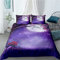 NBVGHJ Moderne Trösterbezüge 3D Lila Bettbezug-Sets Kissen Full Double Single Twin Queen Size Querformat Bettwäsche 220×240CM