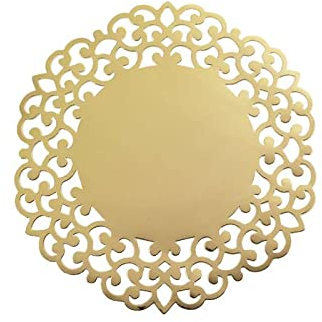RIO STORE GIVI Italia - 4 SOTTOPIATTI Oro in CARTONCINO