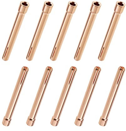 10-teilig Schweißbrenner Spannzangen 10N24 3/32 2,4 mm Schweißgeräte Zubehör Wolframelektroden Spannzangenspitzen für WP17 WP18 WP26 WIG-Schweißbrenner Serie