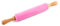 Legend Petit rouleau à pâtisserie en silicone rose avec surface antiadhésive Rouleau en silicone pour pizza, biscuits, pâte, chapatis, raviolis avec poignées en bois