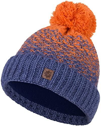 Compagno Kindermütze Bommelmütze Wintermütze Beanie Strickmütze Jungen Mädchen 93