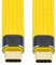 CY USB C to USB C Cable,USB4 Type C Male to Male 40Gbps 100W 8K Flat Slim FPC Data Cable for Laptop & Phone 13cm Yellow