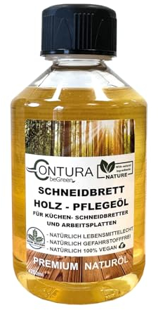 Contura Schneidebrett Pflegeöl Lebensmittecht Arbeitsplatten Holzöl Holz Öl Schneidbrett (250ml.)