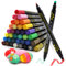 HOHAN Acrylstifte für Steine Wasserfest Dual Tip 36 Farben Steine bemalen Set Acryl Stifte Permanent Acrylmarke für Holz, Keramik,Glas,Leinwand,Keramik,Basteln