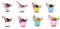 Nislai® Muffin Wrapper Einhorn | Unicorn Geburtstag Party Deko | Kuchen Picker Deko | Cupcake Wrapper für Geburstag oder Hochzeit Dessert | 24 Stück mit 12 Designs