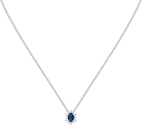 Morellato Damenhalskette aus 925‰ Silber, Zirkone, Tesori-Kollektion – SAIW150