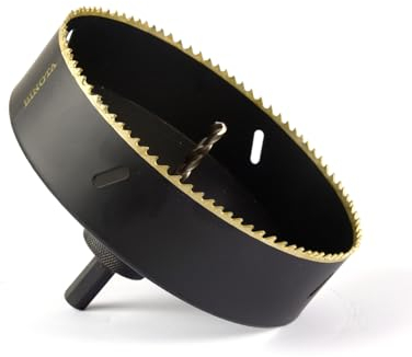 BINOTA Scie Cloche Bi-Métal M42 160 mm, pour Métal, Bois, Contreplaqué, PVC, Panneau de Fibres, Plaques de Plâtre