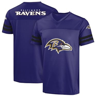 FOCO NFL Herren Offizielles Lizenzprodukt Primary Logo Wordmark Game Day Football V-Ausschnitt Top