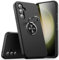 KRAFTCARE Hülle für Samsung Galaxy S23 FE, Handyhülle mit Eingebetteter 360° Grad Ring, Magnetische Schutzhülle TPU Stoßfest Cover Case für Samsung S23 FE 5G,Schwarz
