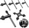 Yauhar 6Pcs Carbon Steel Drill Chuck Key Wrench Set, 3/4 5/8 1/2 3/8 1/4 Electric Drill Clamping Tool and 4 in 1 Steel Drills Chuck Key for Drill Power Tools Accessories