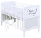 Generisch Baby Delux Babybett 70x140 Kinderbett umbaubar zum Juniorbett weiß 140x70 mit Aloe Vera Matratze und Beißschienen (Sweet Dreams)