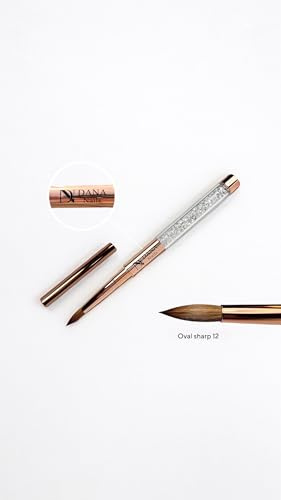 Dana Nails Kolinsky Hair Round Nail ACRYLIC Brush #12