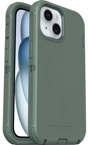 OtterBox Defender Series MagSafe Case for iPhone 16e, 15, 14, 13, Shockproof, Drop Proof, Ultra-Rugged, Protective Case, 7x Tested to Military Standard, Green