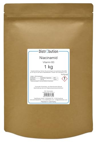 Vitamin B3 Pulver 1kg reines Niacinamid in Lebensmittelqualität flush-free