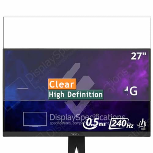 Vaxson 3-Pack Screen Protector, compatible with ViewSonic Elite XG2736-2K 27 Monitor, TPU Guard Film Protectors Sticker [NOT Tempered Glass]