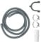 AUTSUPPL 2.5m Washing Machine Drain Hose Kit Flexible Drain Hose with Leakproof Design and Included U-Bend Holder for All Washing Machines and Dishwashers