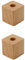 Holz Einzel Stifthalter, 2-tlg Stift Ständer Kubischer Stiftehalter für Zuhause & Büro Schreibtisch (Buche groß)
