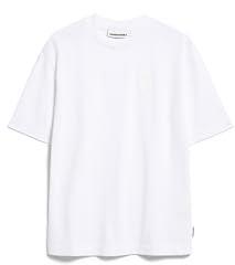 ARMEDANGELS Damen Heavyweight T-Shirt aus recyceltem Baumwoll Mix Iconic Å TARJAA Loose Fit White XL