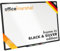 OfficeMarshal Magnettafel Whiteboard 60 x 90 cm mit Alurahmen schwarz | Magnetisches Whiteboard mit Stiftablage | Memoboard Magnetwand trocken abwischbar (schwarzer Rahmen, Onyx)