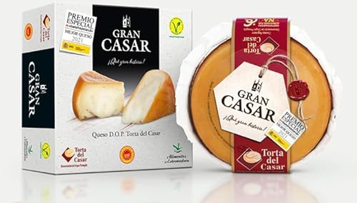 Queso Gran Casar - Torta del Casar D.O.P., el Rey Premiado de la Cremosiad Artesanal (Peso450g)