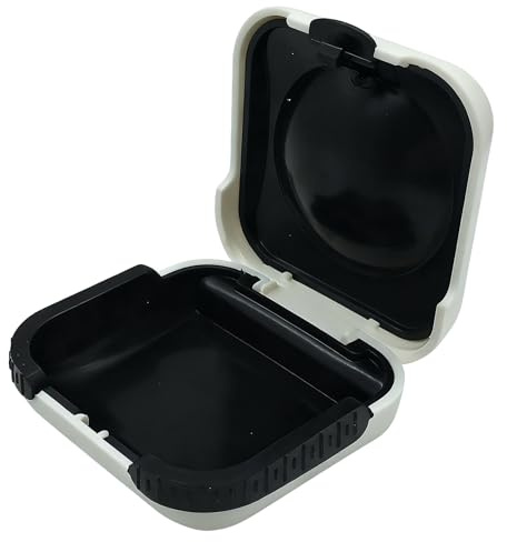 Hearing Aid Storage Case, ABS Hard Protective Box with Lid (2.6 x 2.6 x 1 Inch) for Secure Hearing Aid Protection