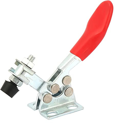 Horizontal Toggle Clamp | Heavy - Duty Carbon Steel Fixture for Woodworking/Welding/Assembly | 3 Styles 201/201 - B / 201 - C | Electroplated Long - Lasting Hand Tool (201)