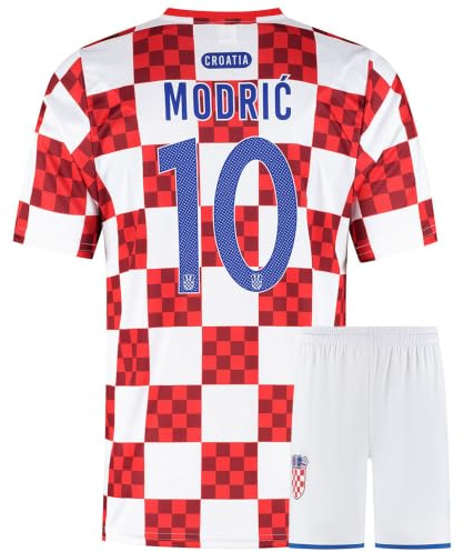 Kroatien Fußball Trikot Set Modrić Heim - Kinder und Erwachsene - Jungen - Herren - Sportsachen - Geschenke - Sport t Shirt - Sportbekleidung