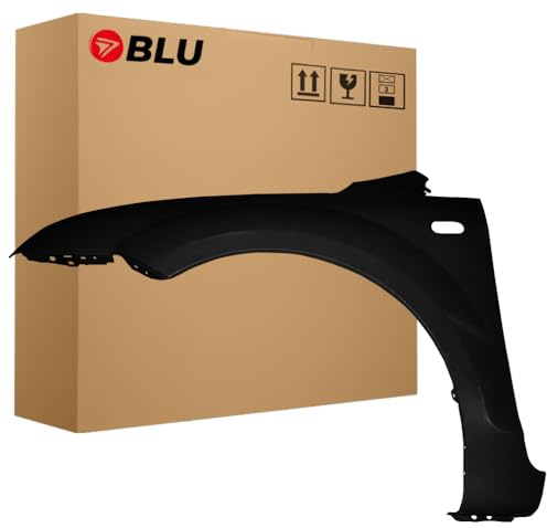 BLU Premium Kotflügel Passend für Ford FOCUS MK2 II F3 JAYC Links Schwarz PantherBlack | 2004-2008 | Vorderseite Vorne | Verzinkt & Lackiert | Einbaufertig