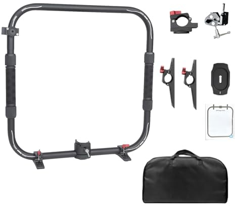 TIKATARER Handheld Rings Grip, Dual Handlebar Rings for RS3mini RS4mini Gimbals, Rubber Grip with Quick Deploy Legs, Ideal for Enhanced Stability & Prolonged Filming
