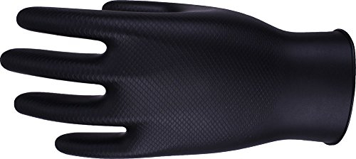 UCI DG-Maxim™ Premium Extra Thick NBR Nitrile Disposable Gloves 50's - Tattoo (Large, Black)