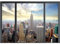 decomonkey Fototapete New York 3d Effekt 400x280 cm XL Tapete Fototapeten Vlies Tapeten Vliestapete Wandtapete moderne Wandbild Wand Schlafzimmer Wohnzimmer City Stadt 3d Effektblick