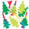 Baker Ross Christmas Tree Scratch Art Decorations Pack of 10 - Christmas Decoration Craft Kit for Kids, Festive Craft Activities for Children (AR787)