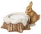 Weihnachten, Kerst, Christmas Hase am Baumstumpf