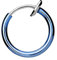 Taffstyle Piercing Fake Ring Tribal Klemmring Septum Tragus Helix Nase Lippe Ohr Hoop Clip Ear Cuff Nasenring Nasenpiercing Ohrpiercing Blau