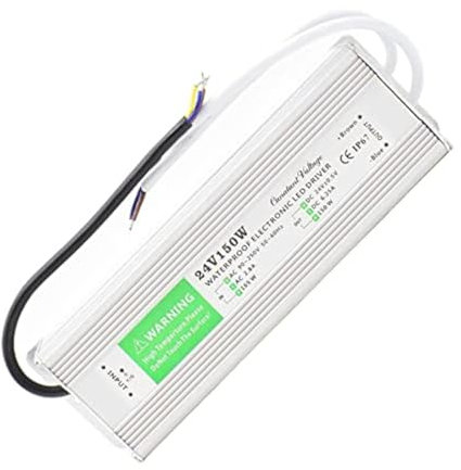 JOYNANO 150W Fuente de alimentación a Prueba de Agua 24V 6.25A AC-DC Convertidor IP67 para vigilancia CCTV Pantalla LED Luz Exterior y más